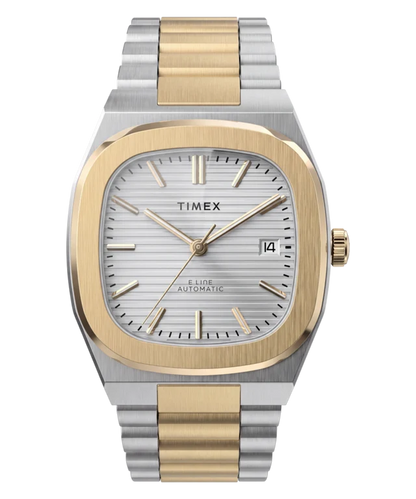 Timex® Automatic E Line 38mm Stainless Steel Bracelet Watch TW6A00600