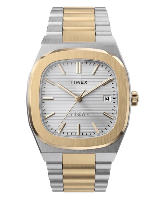 Timex® Automatic E Line 38mm Stainless Steel Bracelet Watch TW6A00600