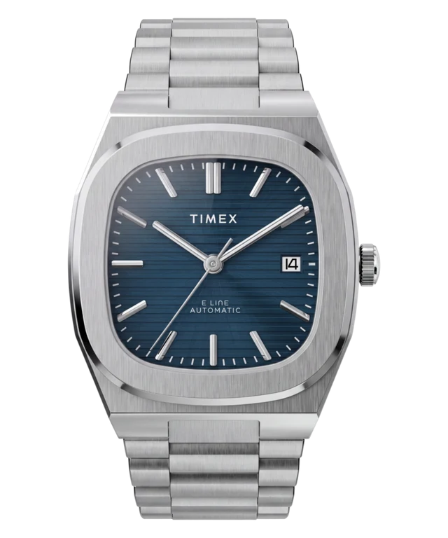 Timex® Automatic E Line 38mm Stainless Steel Bracelet Watch TW6A00700
