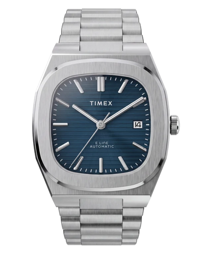 Timex® Automatic E Line 38mm Stainless Steel Bracelet Watch TW6A00700