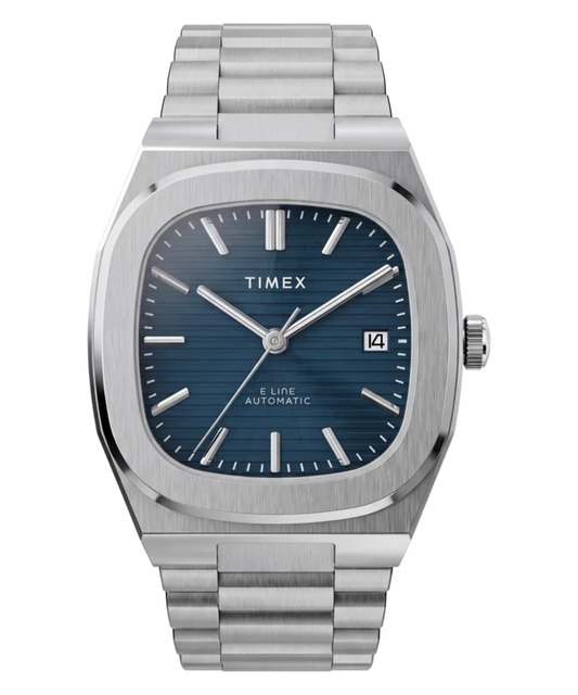 Timex® Automatic E Line 38mm Stainless Steel Bracelet Watch TW6A00700