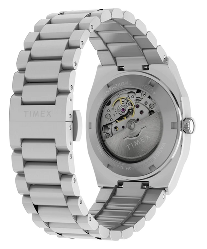 Timex® Automatic E Line 38mm Stainless Steel Bracelet Watch TW6A00700
