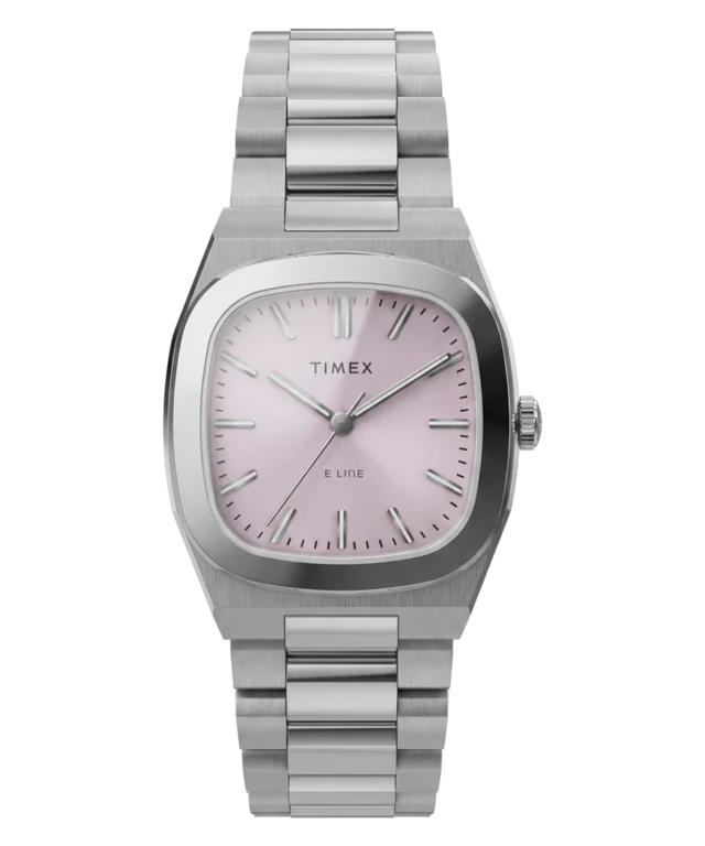 Timex® Quartz E Line 30mm Stainless Steel Bracelet Watch TW6A01000
