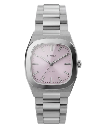 Timex® Quartz E Line 30mm Stainless Steel Bracelet Watch TW6A01000