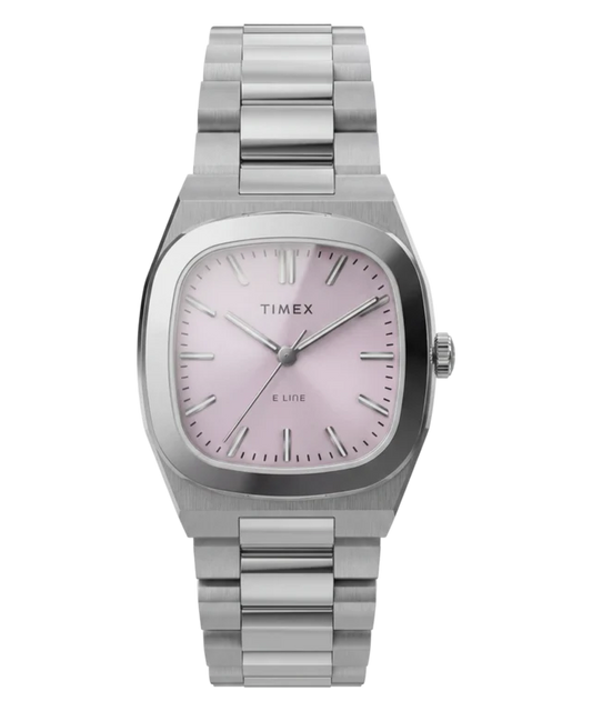 Timex® Quartz E Line 30mm Stainless Steel Bracelet Watch TW6A01000