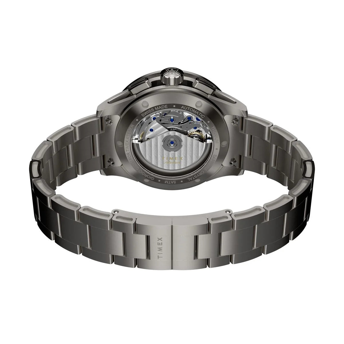 Timex Atelier Chronograph Automatic M1a Ti  42mm Swiss Made Titanium Bracelet