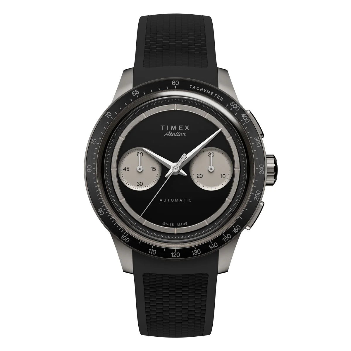 Timex Atelier Chronograph Automatic M1a Ti  42mm Swiss Made NBR Synthetic Rubber Strap