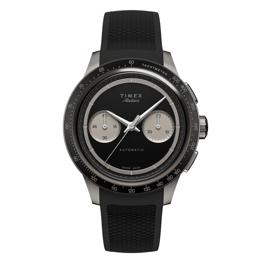 Timex Atelier Chronograph Automatic M1a Ti  42mm Swiss Made NBR Synthetic Rubber Strap