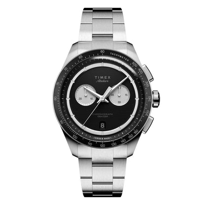 Timex Atelier Chronograph Quartz M1q  40mm Swiss Made Stainless Steel Bracelet