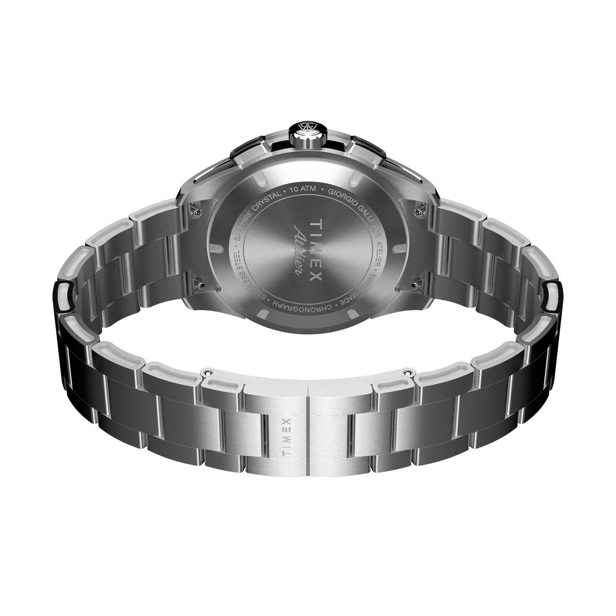 Timex Atelier Chronograph Quartz M1q  40mm Swiss Made Stainless Steel Bracelet