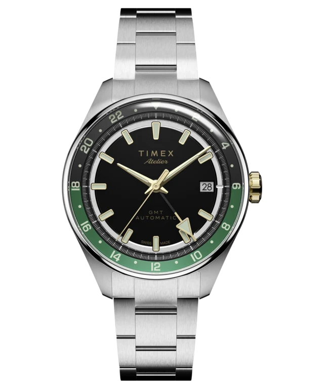 Timex Atelier GMT Première M1a 38mm Swiss Made Automatic Stainless Steel Bracelet