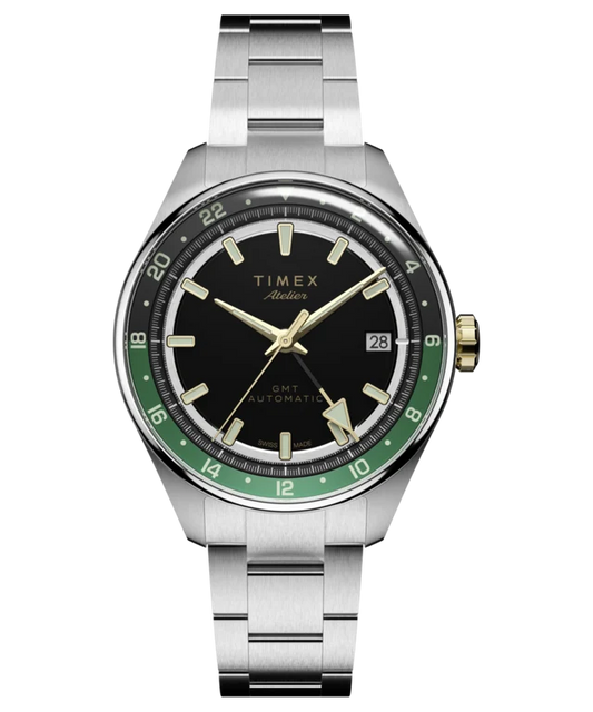 Timex Atelier GMT Première M1a 38mm Swiss Made Automatic Stainless Steel Bracelet