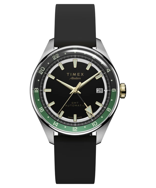 Timex Atelier GMT Première M1a 38mm Swiss Made Automatic NBR Synthetic Rubber Strap