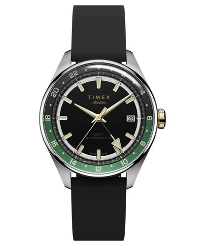 Timex Atelier GMT Première M1a 38mm Swiss Made Automatic NBR Synthetic Rubber Strap