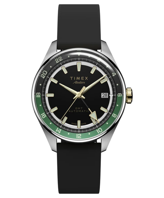 Timex Atelier GMT Première M1a 38mm Swiss Made Automatic NBR Synthetic Rubber Strap
