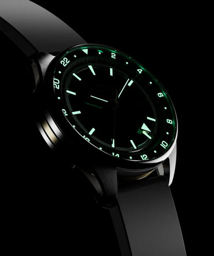 Timex Atelier GMT Première M1a 38mm Swiss Made Automatic NBR Synthetic Rubber Strap