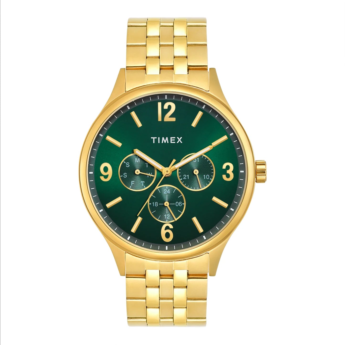 TIMEX Green Round Dial Analog Men's Watch - TWEG18440