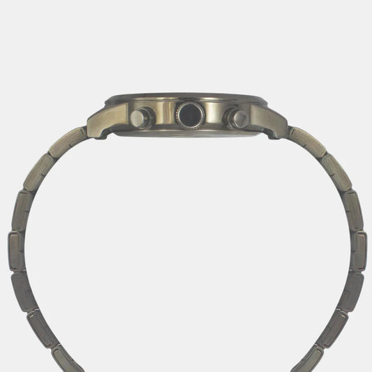 Timex Fashion Men Quartz Orange Dial Chronograph Stainless Steel Watch TWEG19932