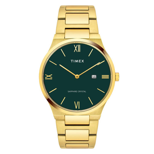 TIMEX Men Green Round Dial Analog Watch - TWEG23605
