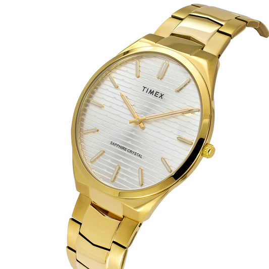 TIMEX Men Silver Round Dial Analog Watch - TWEG25801
