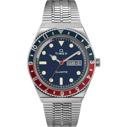 TIMEX Q Blue Round Dial Analog Men's Watch - TWEG26300