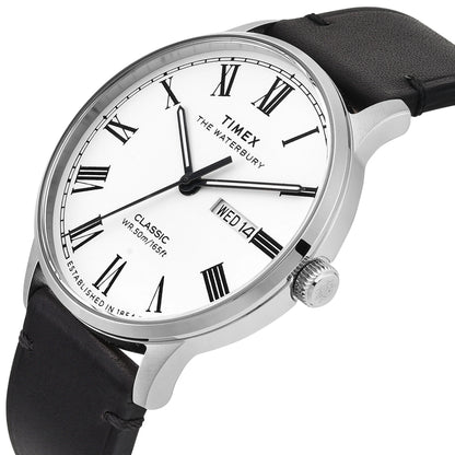 TIMEX WATERBURY White Round Dial Analog Men's Watch - TWEG26503