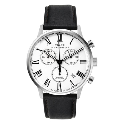 TIMEX WATERBURY White Round Dial Analog Men's Watch - TWEG26600