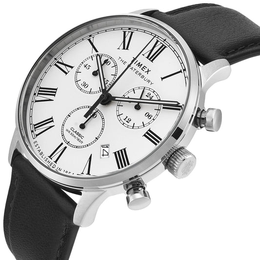 TIMEX WATERBURY White Round Dial Analog Men's Watch - TWEG26600