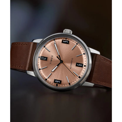 TIMEX MARLIN Pink Round Dial Mechanical Automatic Men's Watch - TWEG26701