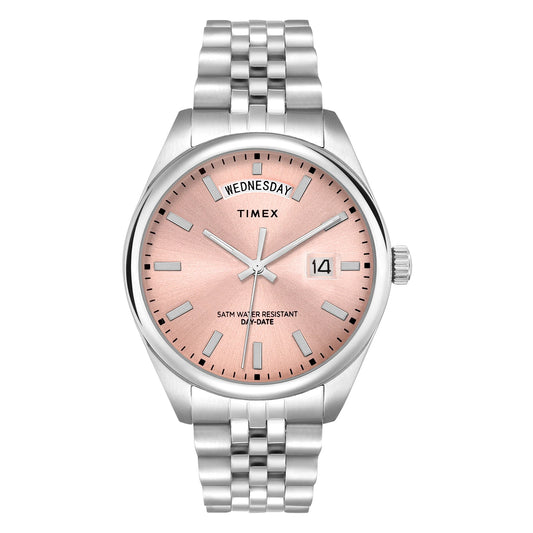 TIMEX TREND Pink Round Dial Analog Men's Watch - TWEG27101