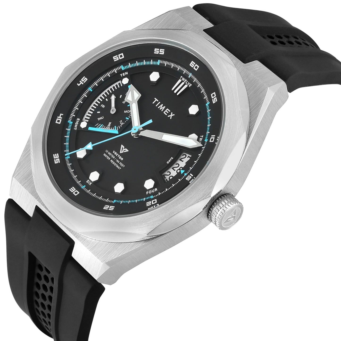 TIMEX Vector Round 43mm Black Dial Analog Watch  - For Men TWEG31000