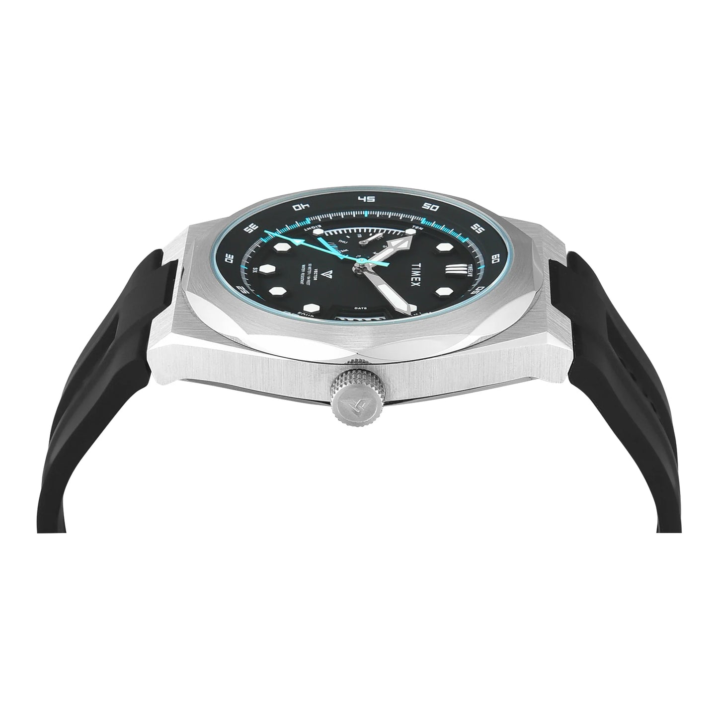 TIMEX Vector Round 43mm Black Dial Analog Watch  - For Men TWEG31000