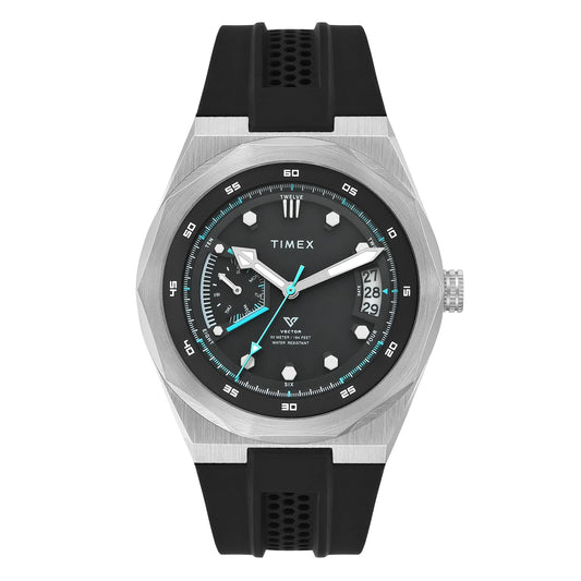 TIMEX Vector Round 43mm Black Dial Analog Watch  - For Men TWEG31000