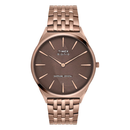 Timex Signio Round 40mm Brown Dial Analog Men Watch - TWEG34202