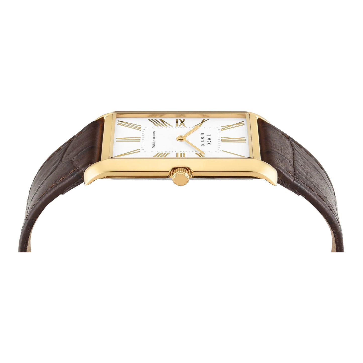 Timex Signio Rectangle 28mm White Dial Analog Men Watch - TWEG34300
