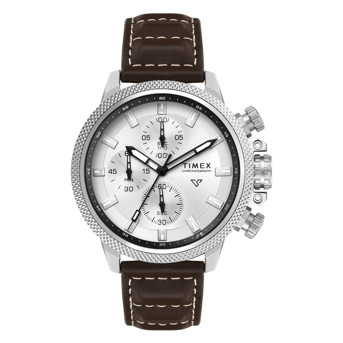 Timex Vector Round 46mm Silver Dial Analog Men Watch - TWEG35100