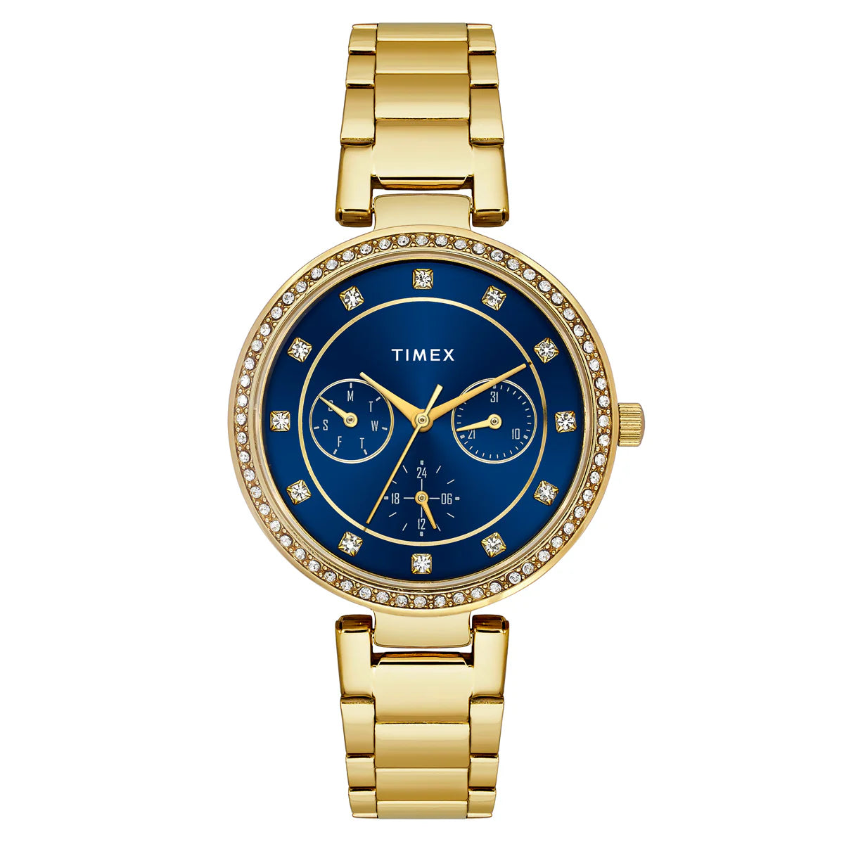 TIMEX Blue Round Dial Analog Women's Watch - TWEL18709