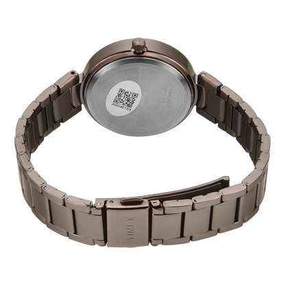 TIMEX Brown Round Dial Analog Women's Watch - TWEL18722
