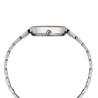 TIMEX Silver Round Dial Analog Women's Watch - TWEL18723