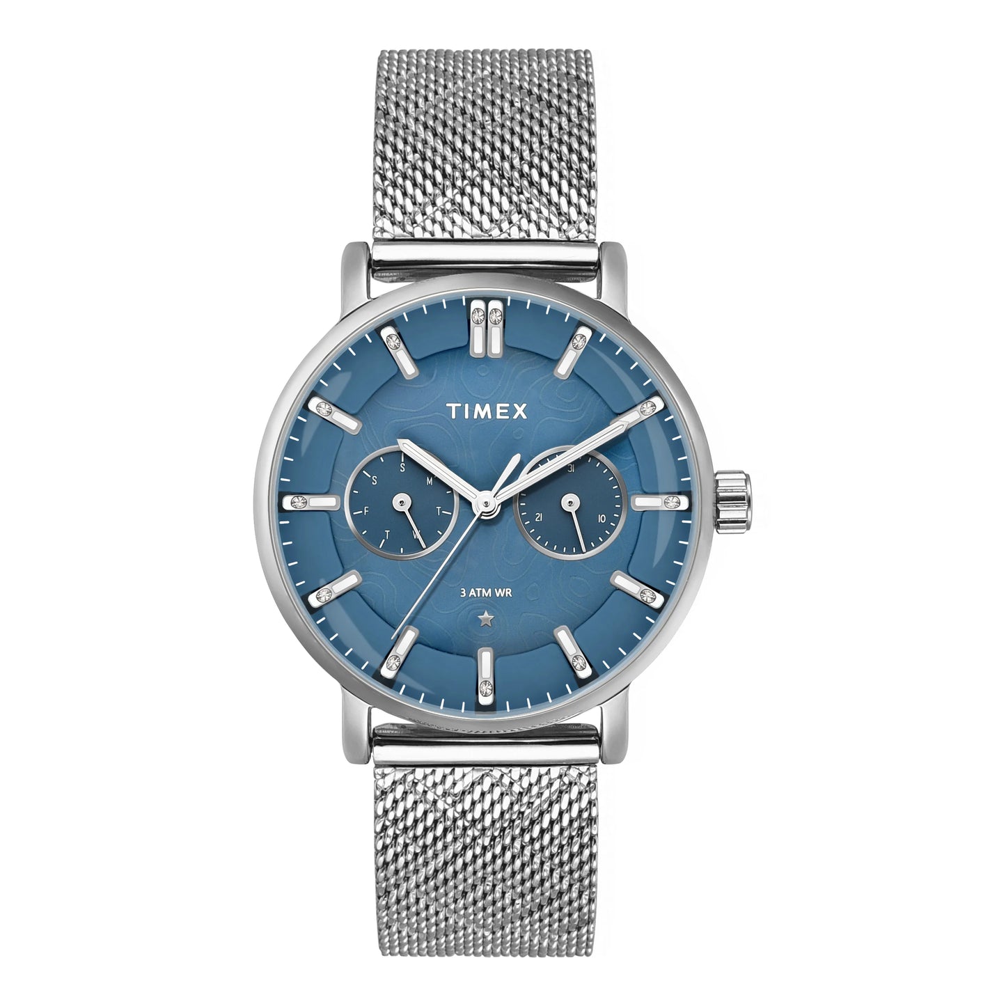 TIMEX Women Blue Round Dial Analog Watch - TWEL20301