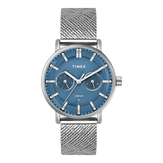 TIMEX Women Blue Round Dial Analog Watch - TWEL20301