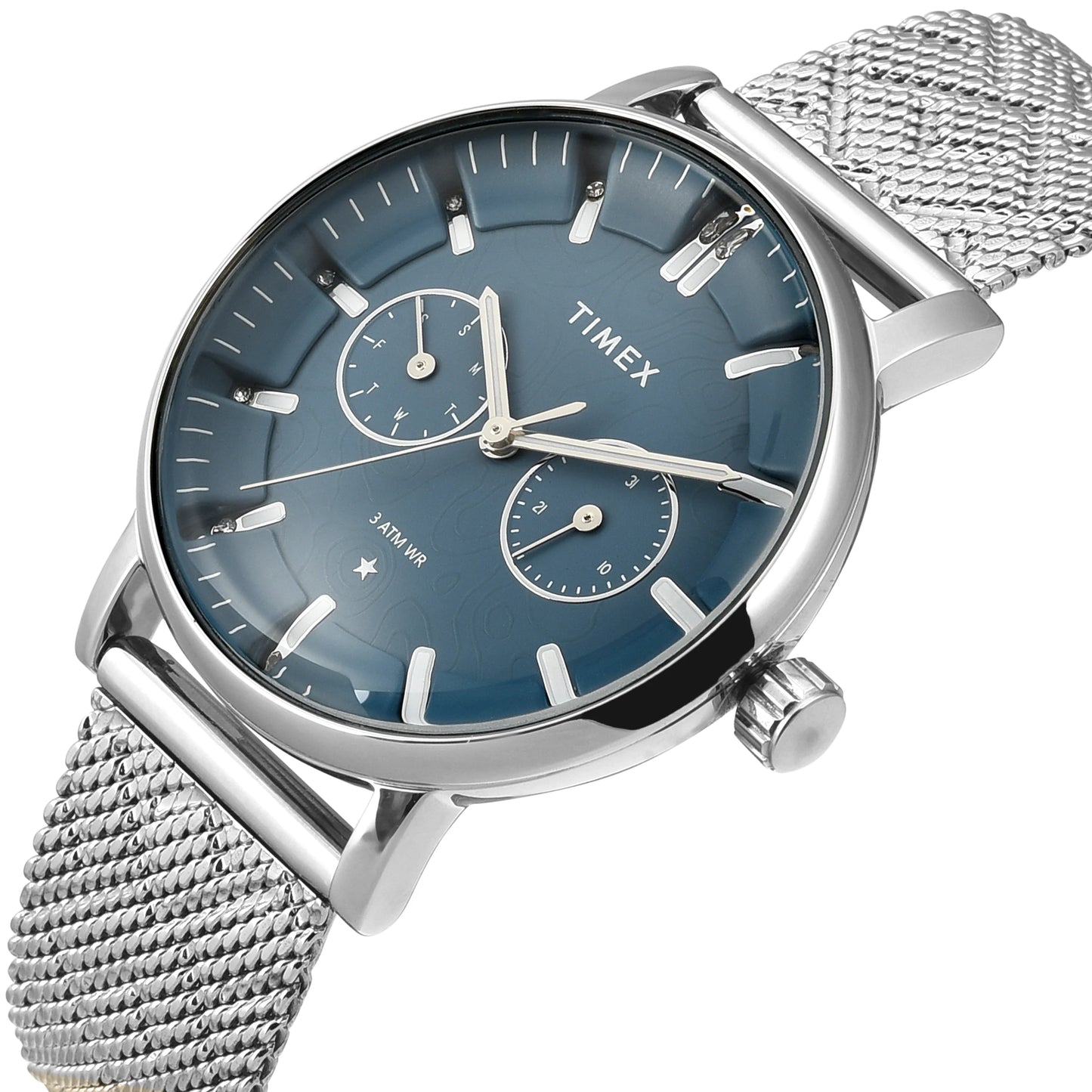 TIMEX Women Blue Round Dial Analog Watch - TWEL20301