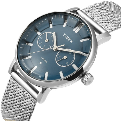 TIMEX Women Blue Round Dial Analog Watch - TWEL20301