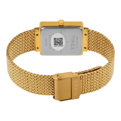 TIMEX Women Mother of Pearl Rectangle Dial Analog Watch - TWEL20703