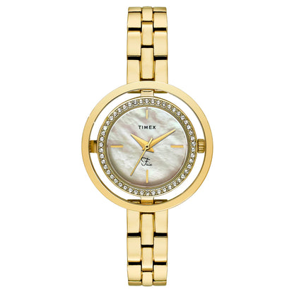 TIMEX Fria White Round Dial Analog Women's Watch - TWEL24301