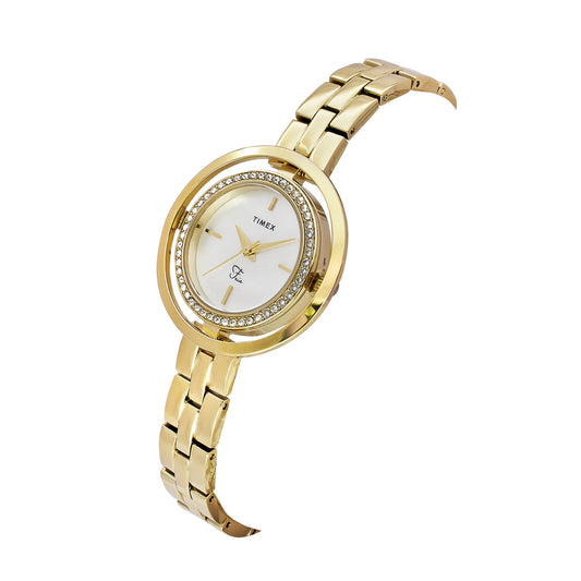 TIMEX Fria White Round Dial Analog Women's Watch - TWEL24301