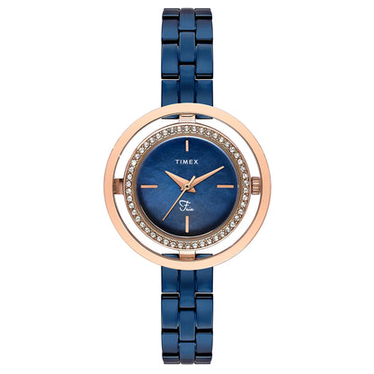 TIMEX Fria Blue Round Dial Analog Women's Watch - TWEL24302