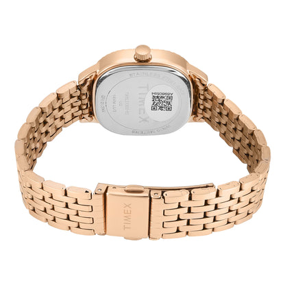 Timex Trendline Women Quartz Burgundy Dial Analog Stainless Steel Watch TWEL27300