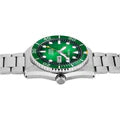 Alba AL4437X1 Green Dial with White Metal Strap Automatic Watch