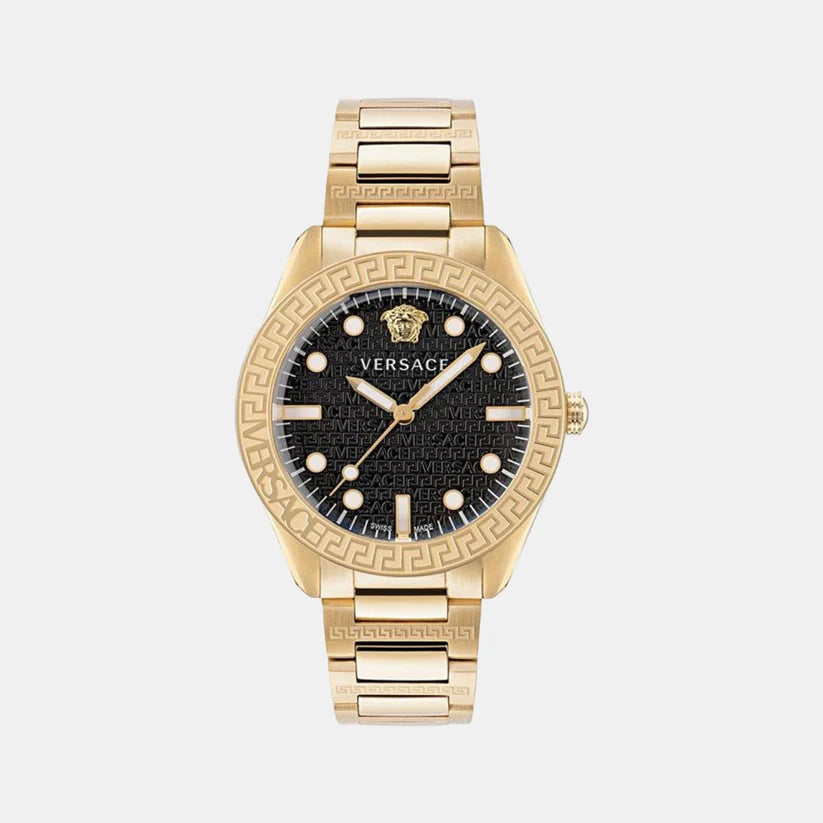 Versace Men's Black Analog Stainless Steel Watch VE2T00522